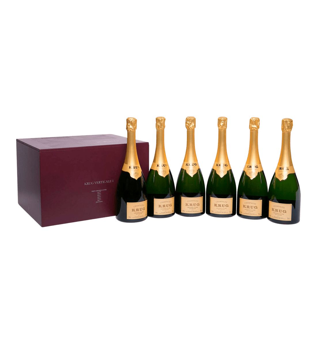 Krug Grande Cuvée Vertical Presentation Case (Editions 161-166) - 6 flasker
