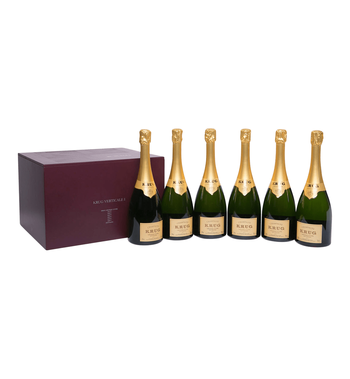 Krug Grande Cuvée Vertical Presentation Case (Editions 161-166) - 6 flasker