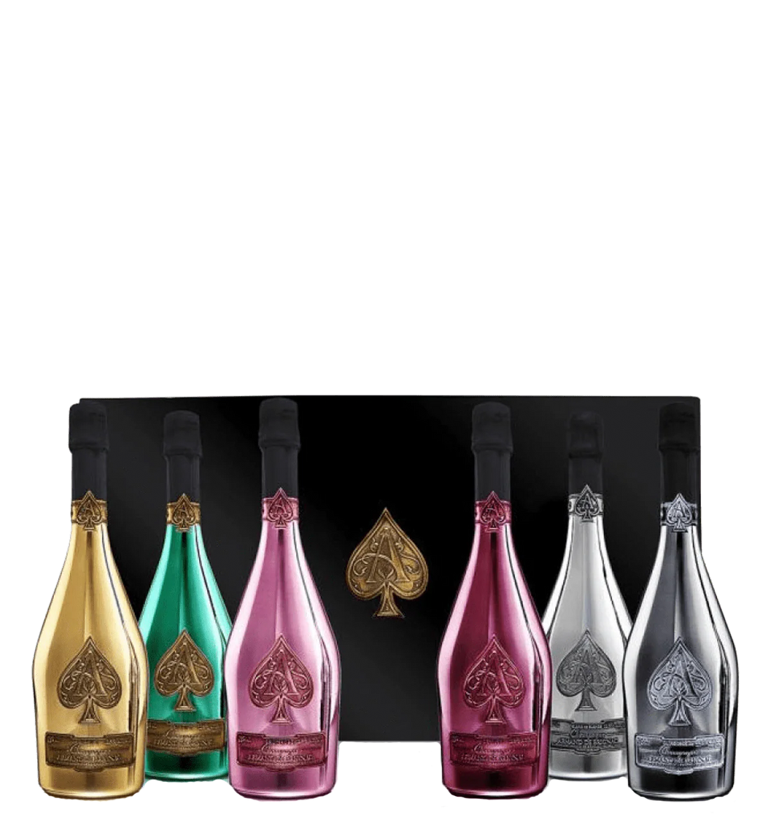 Armand de Brignac La Collection of (Gold, Rose, BdB, BdN, DS, Green) - 6 flasker
