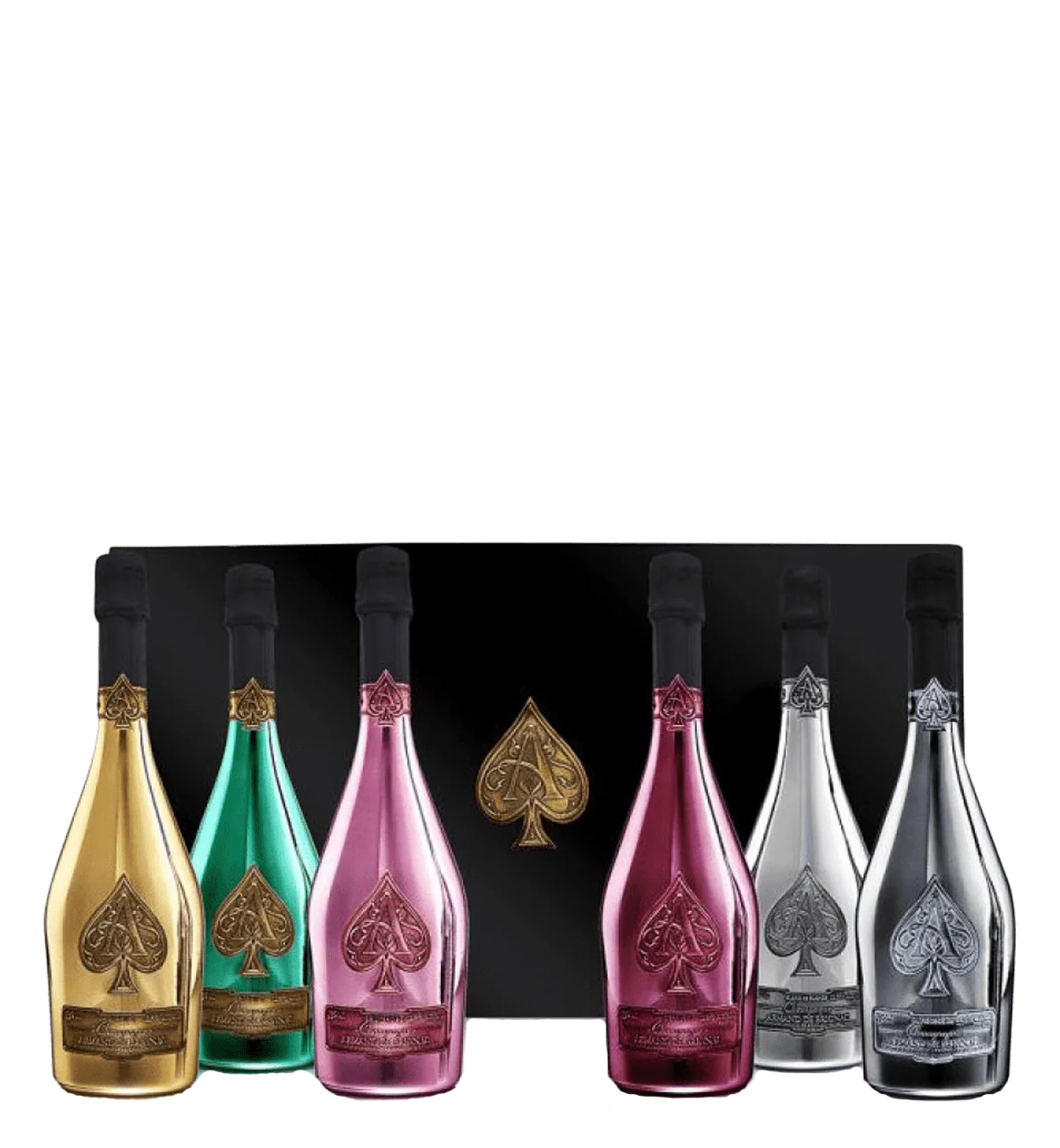 Armand de Brignac La Collection of (Gold, Rose, BdB, BdN, DS, Green) - 6 flasker