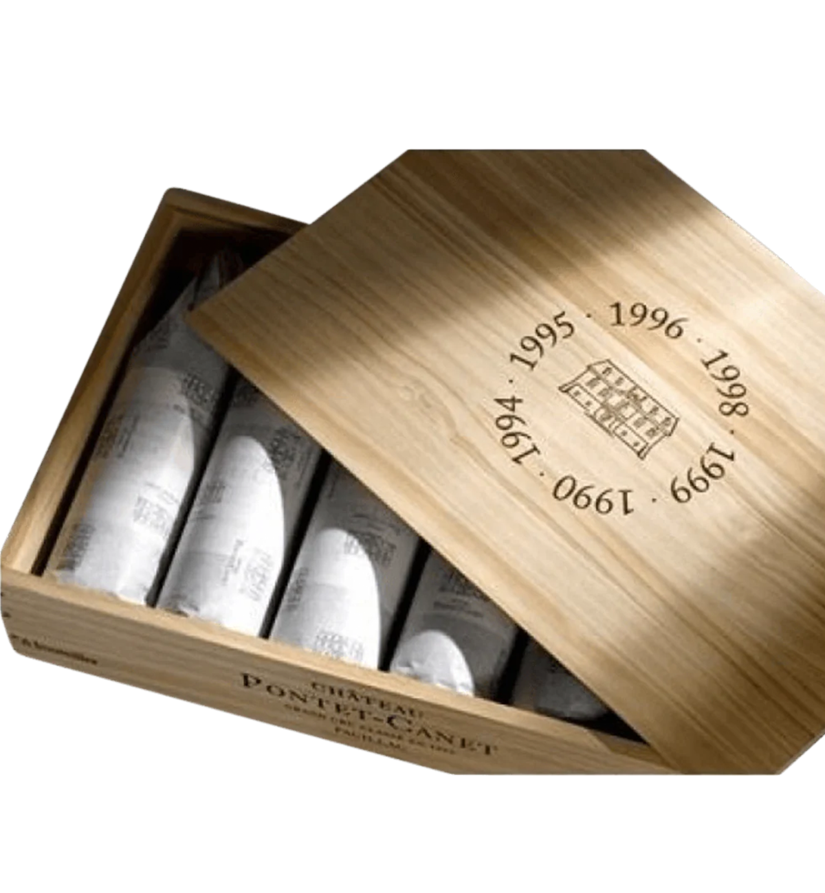 Château Pontet-Canet : Caisse Millésimes 1990-1994-1995-1996-1998-1999