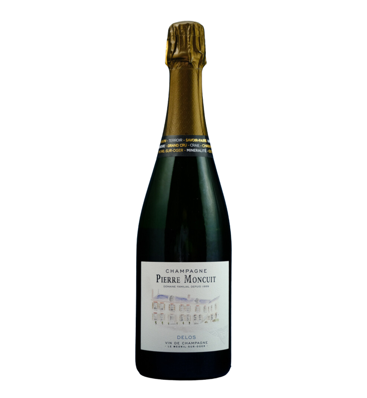 Champagne Pierre Moncuit Delos Blanc de Blancs Brut Grand Cru Mesnil-sur-Oger N.V.