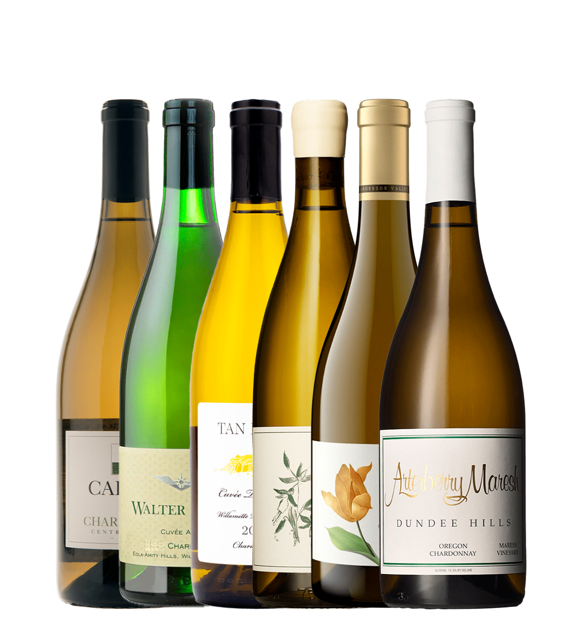 Oregon vs. Californien Chardonnay Battle Kassen – 6 flasker