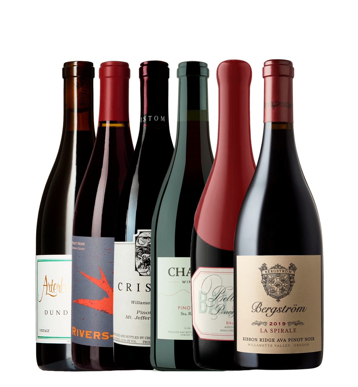 Oregon vs. Californien Pinot Noir Kassen – 6 flasker