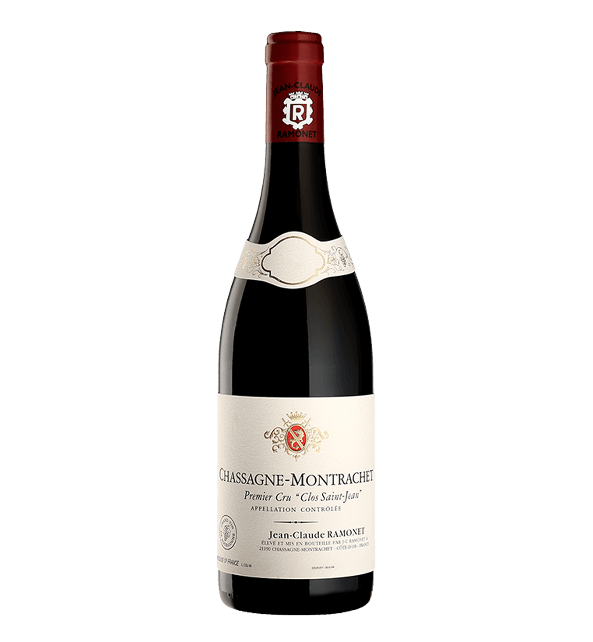 Domaine Jean Claude Ramonet Chassagne Montrachet 1er Cru Clos St Jean Rouge 2018