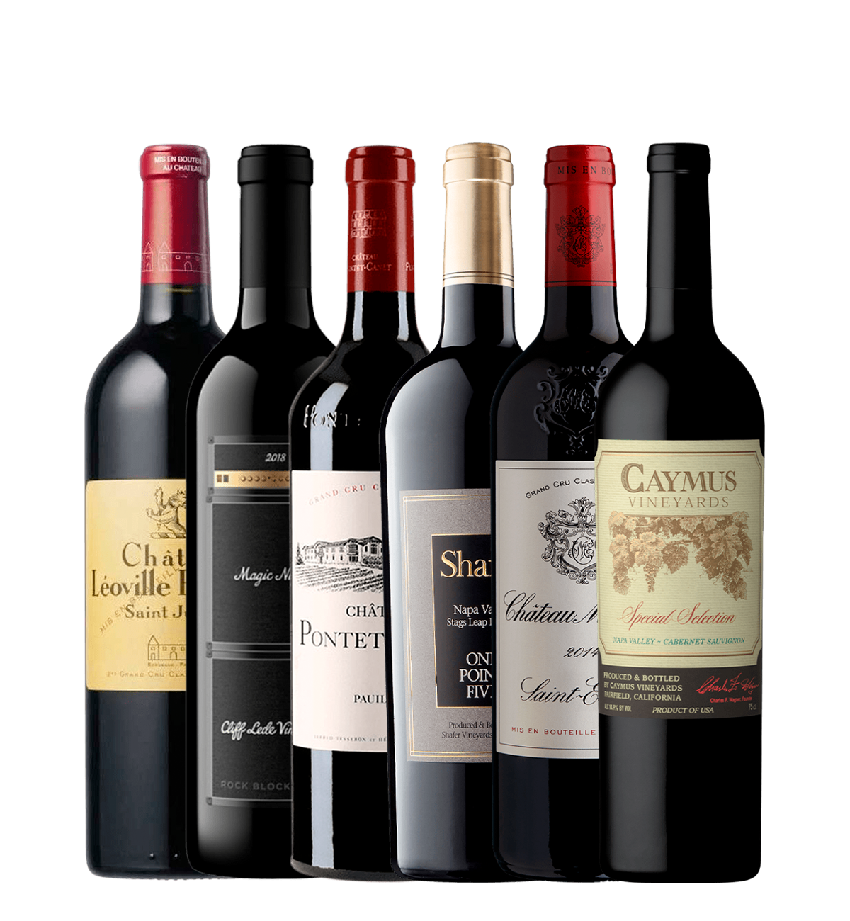 Californien vs. Bordeaux Premium Kassen – 6 flasker