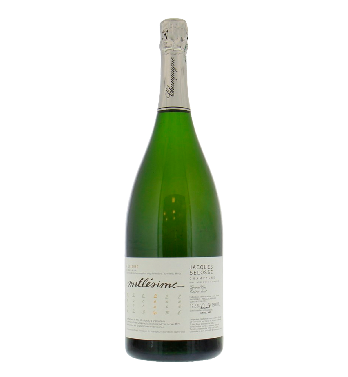 Jacques Selosse Blanc de Blancs Grand Cru Millésime 2004 Magnum