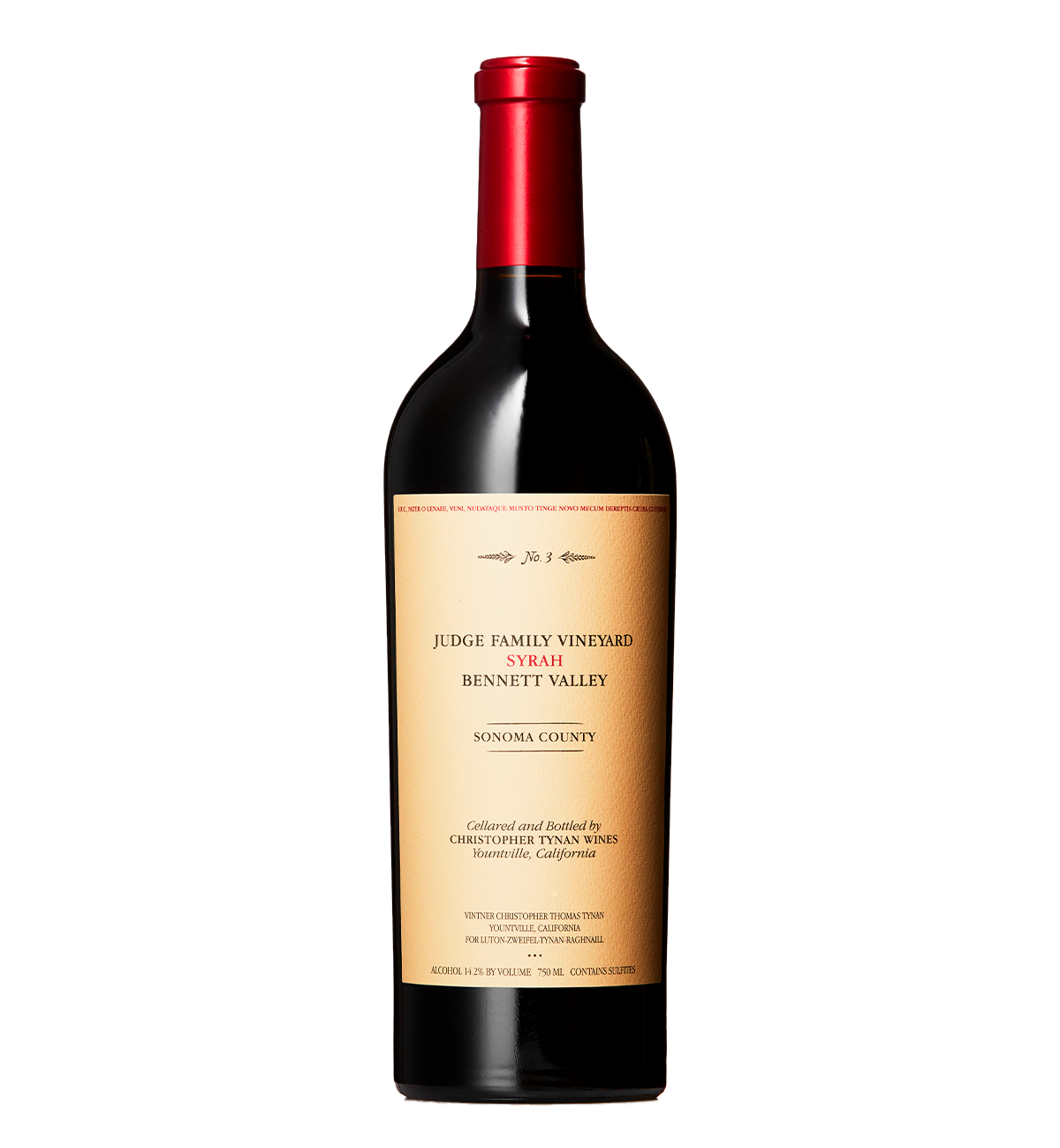 Christopher Tynan Wines Judge Family Vineyard Syrah 2013