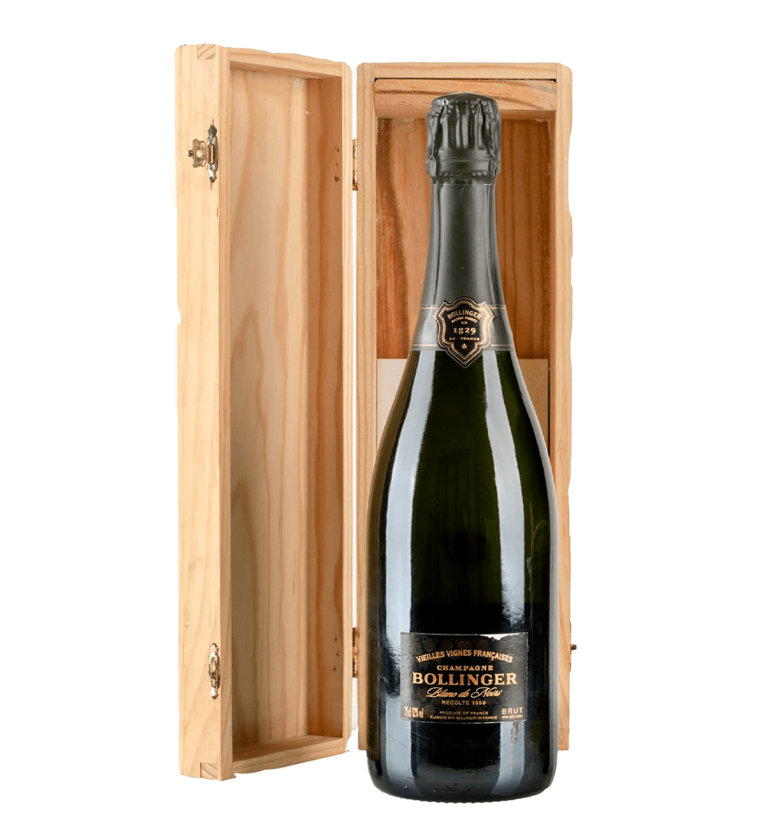 Bollinger Vieilles Vignes Françaises Blanc De Noirs Brut Champagne 1999 - gaveæske
