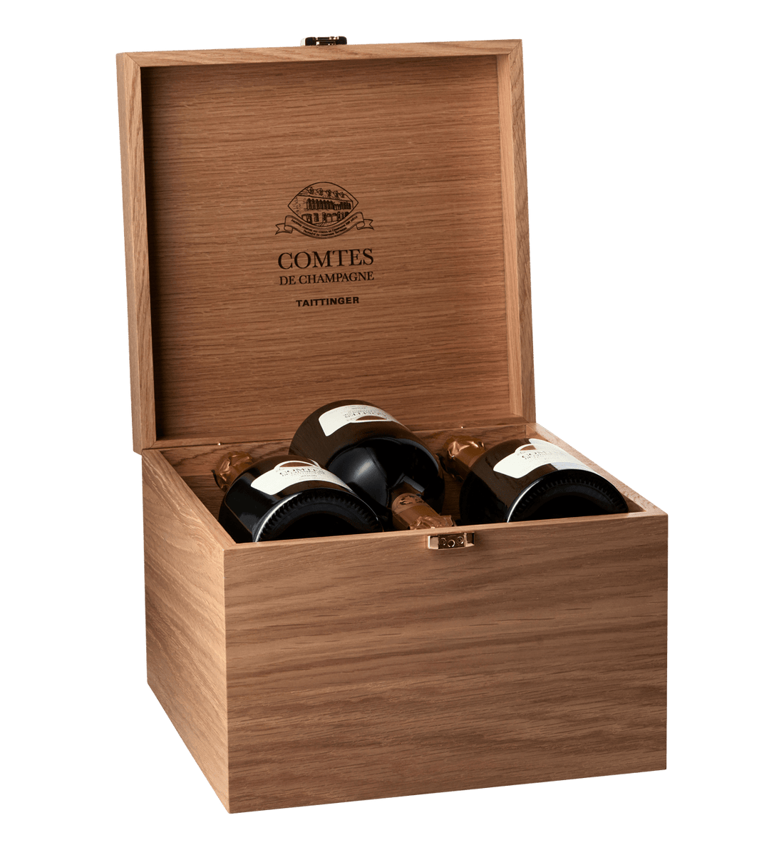 6 flasker Taittinger Comtes de Champagne 2008 i original trækasse