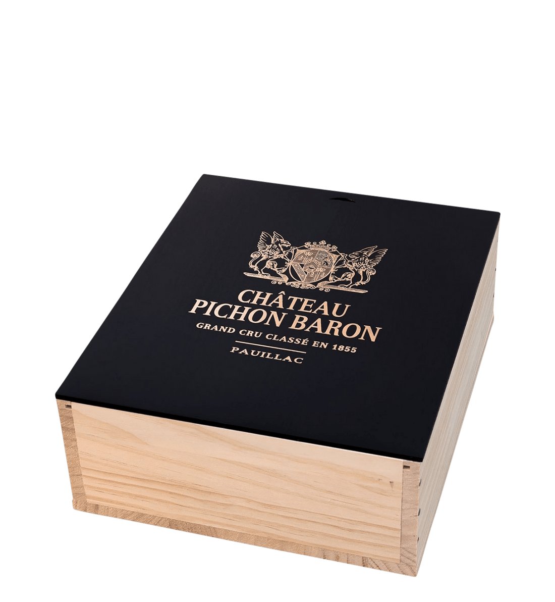 Château Pichon-Longueville Baron Black Gift Box 2015 (3 flasker)