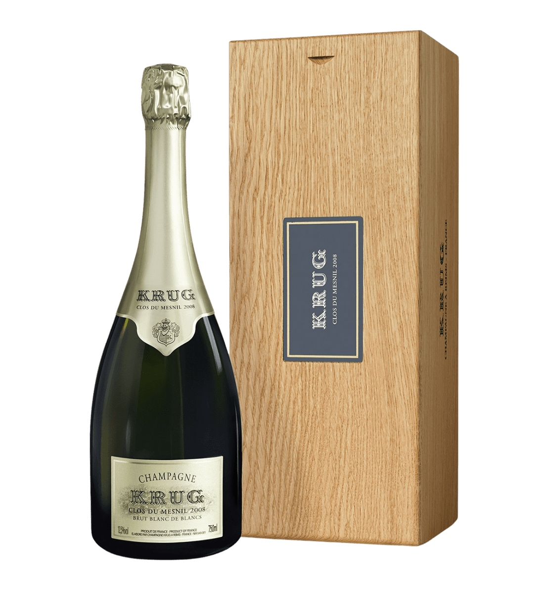Krug Clos Du Mesnil Blanc De Blancs Brut Champagne 2008 Gaveæske