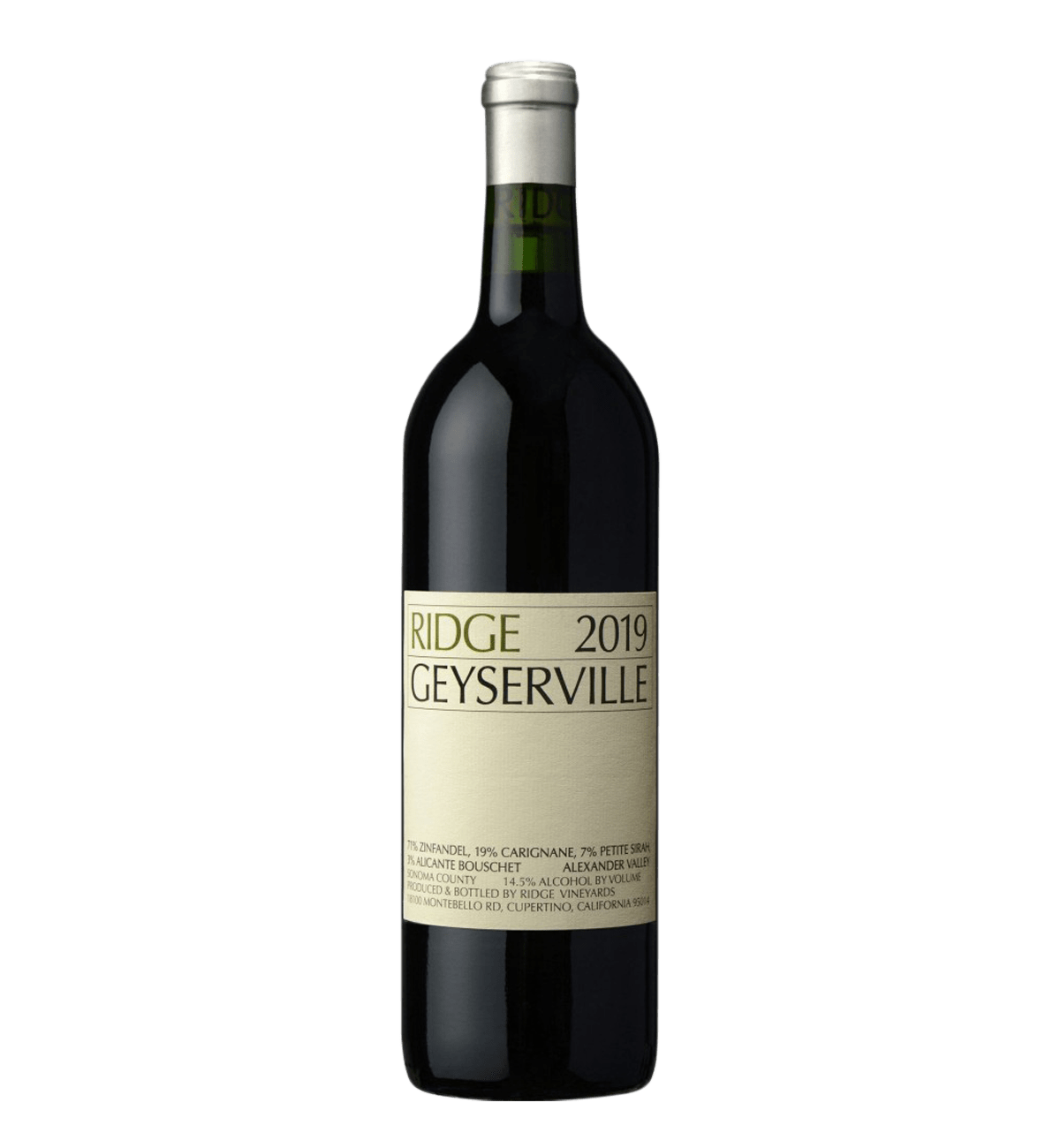 Ridge Vineyards Geyserville 2019