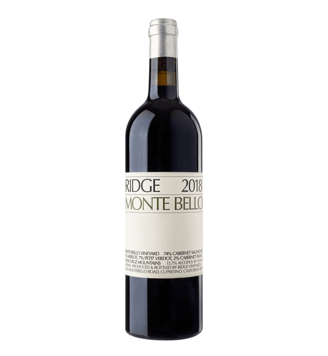 Ridge Vineyards Monte Bello 2018