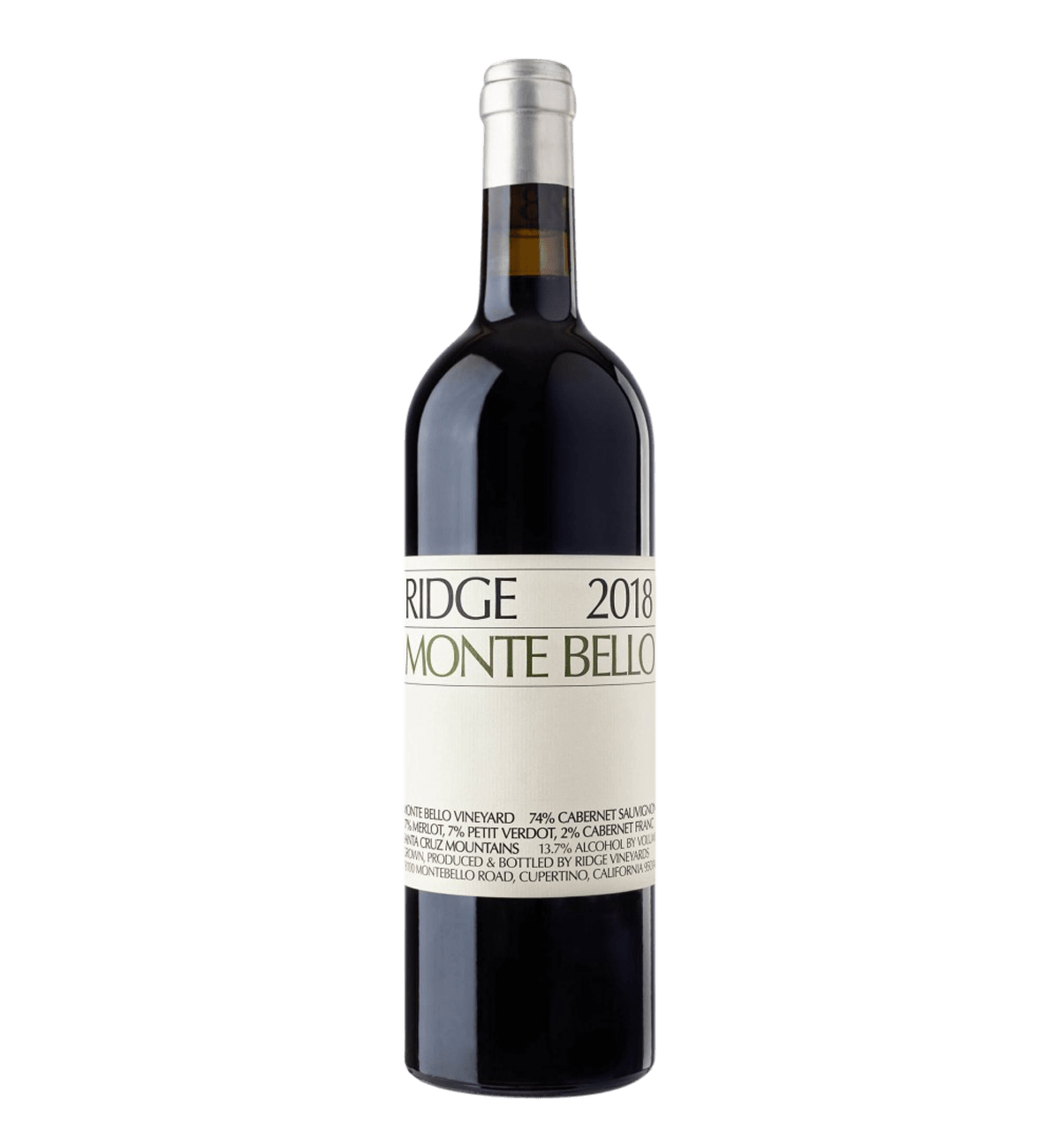 Ridge Vineyards Monte Bello 2018