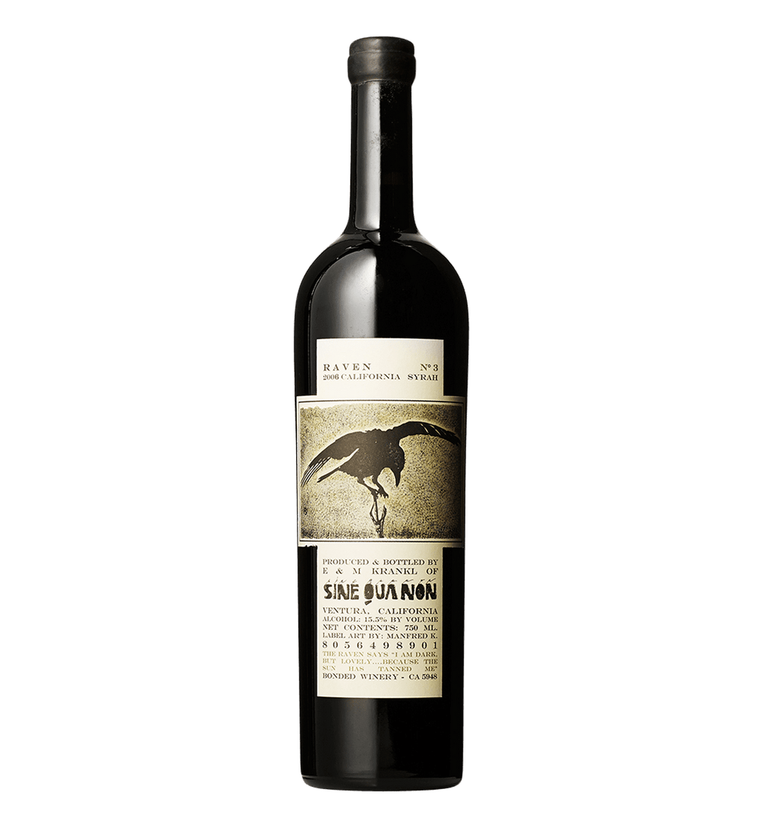 Sine Qua Non Syrah Raven 2006