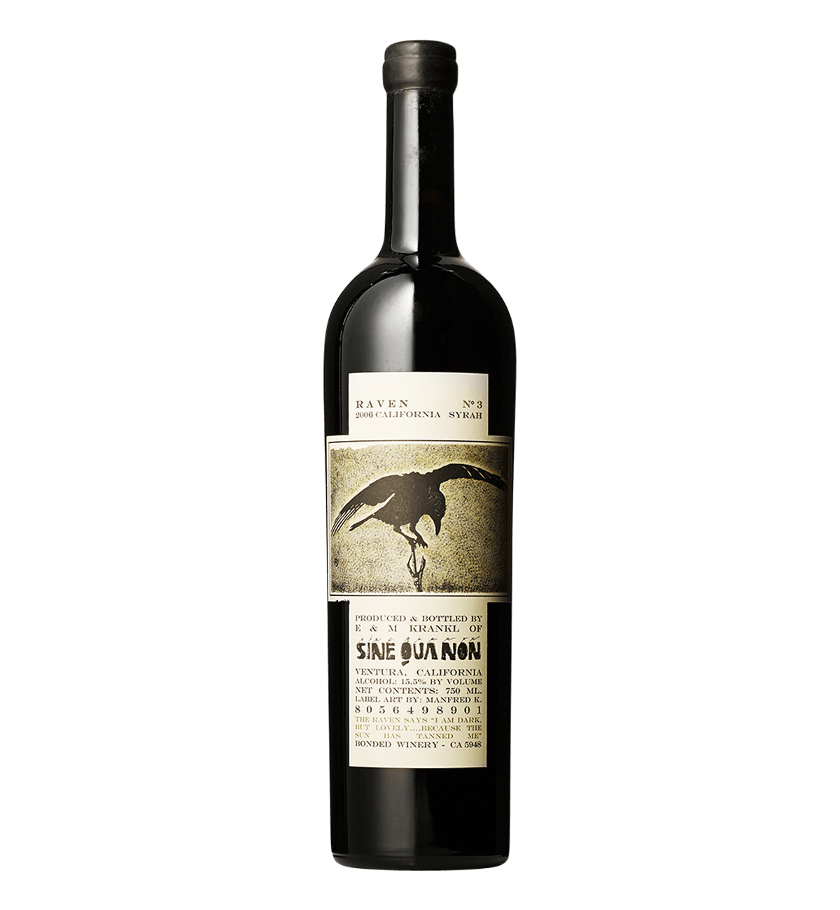 Sine Qua Non Syrah Raven 2006