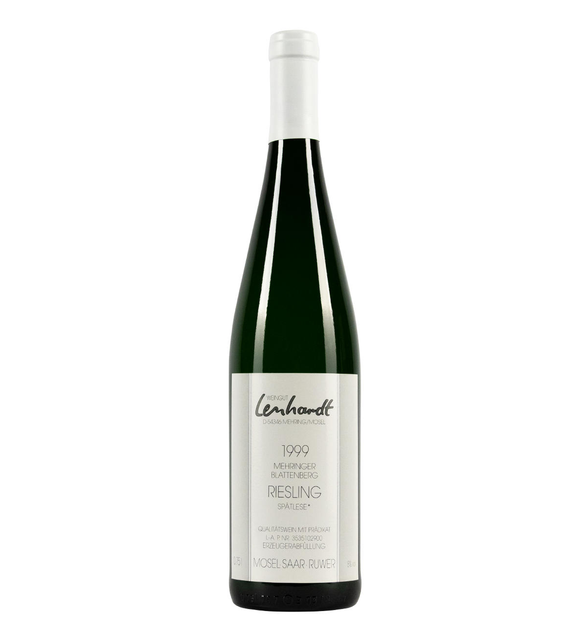 Weingut Lenhardt Mehringer Blattenberg Riesling Spätlese 1999