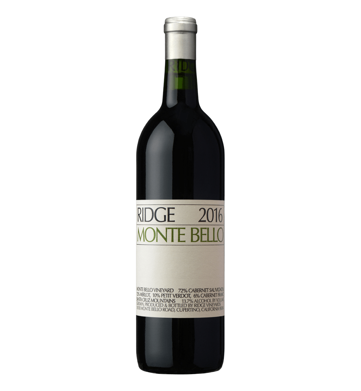 Ridge Vineyards Monte Bello 2016