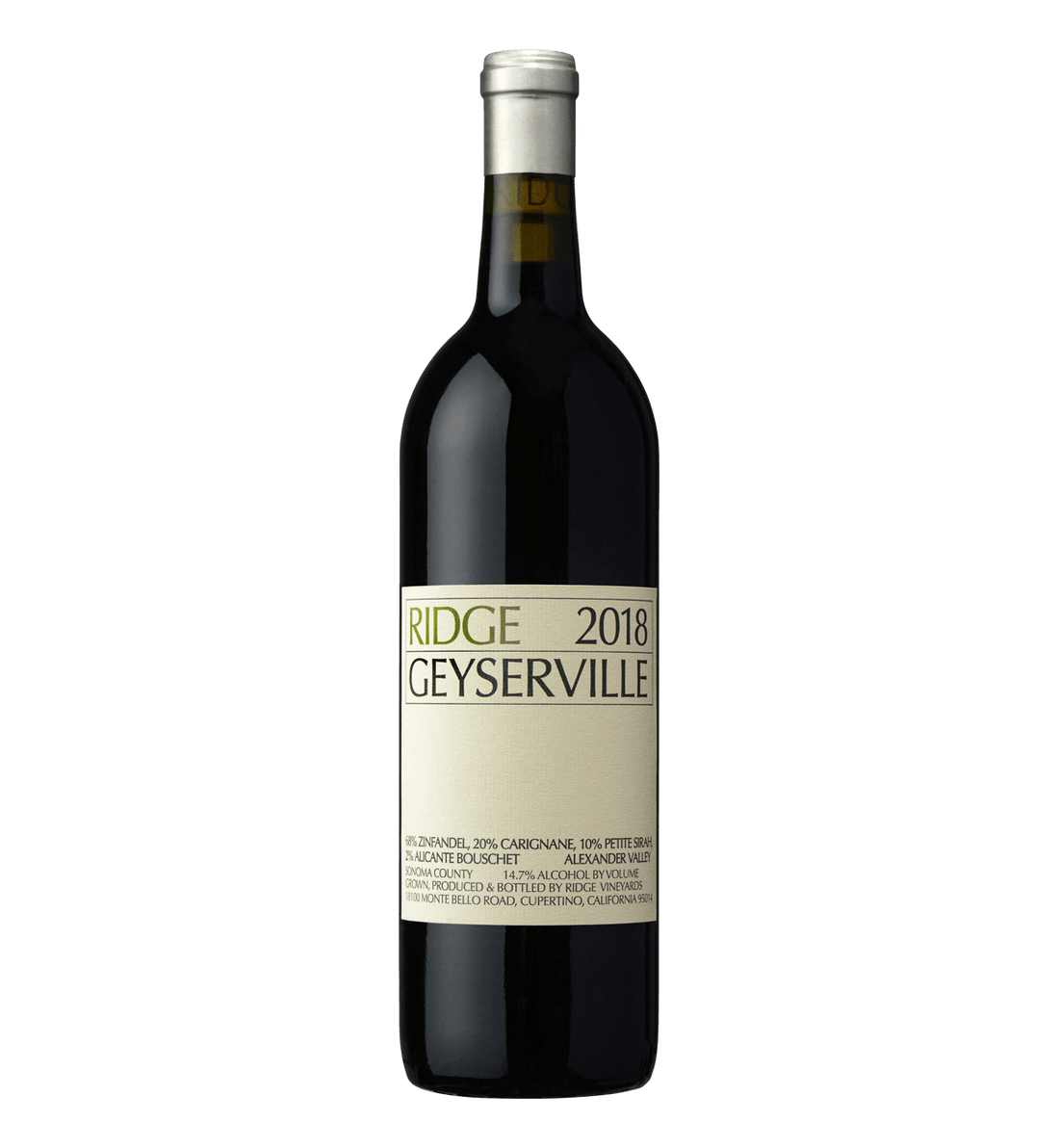 Ridge Geyserville 2018