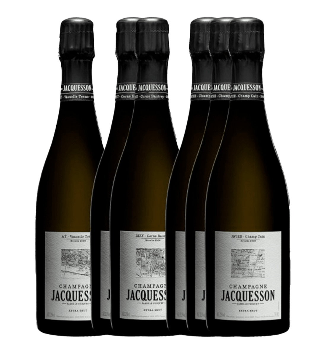 Jacquesson Lieux-Dits 2009 (3 Bts Avize Champ Cain 2009 + 2 Bts Dizy Corne Bautray 2009 + 1 Btl Ay V