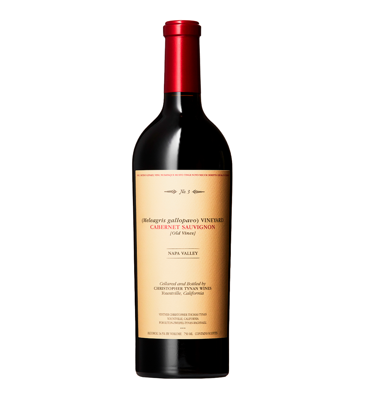 Christopher Tynan Wines Cabernet Sauvignon Meleagris Gallopavo Vineyard 2012