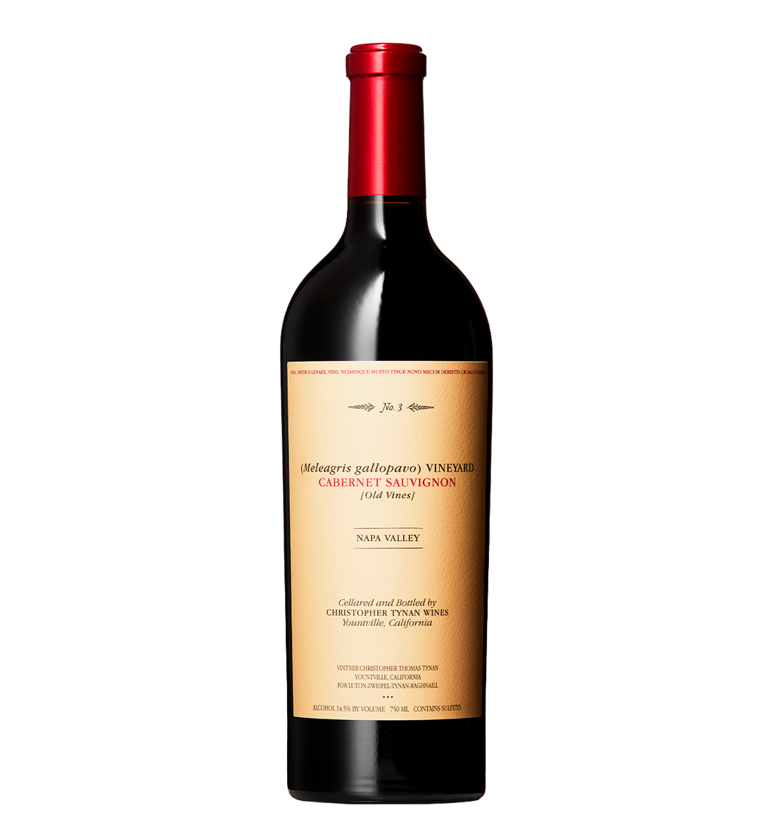 Christopher Tynan Wines Cabernet Sauvignon Meleagris Gallopavo Vineyard 2013