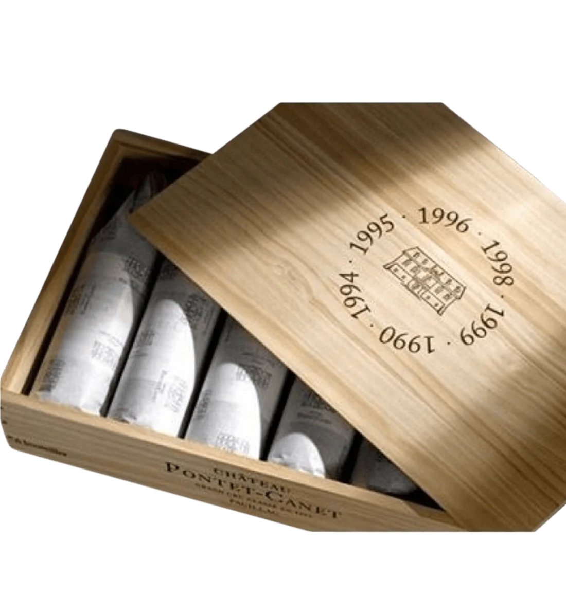 Château Pontet-Canet : Caisse Millésimes 1990-1994-1995-1996-1998-1999