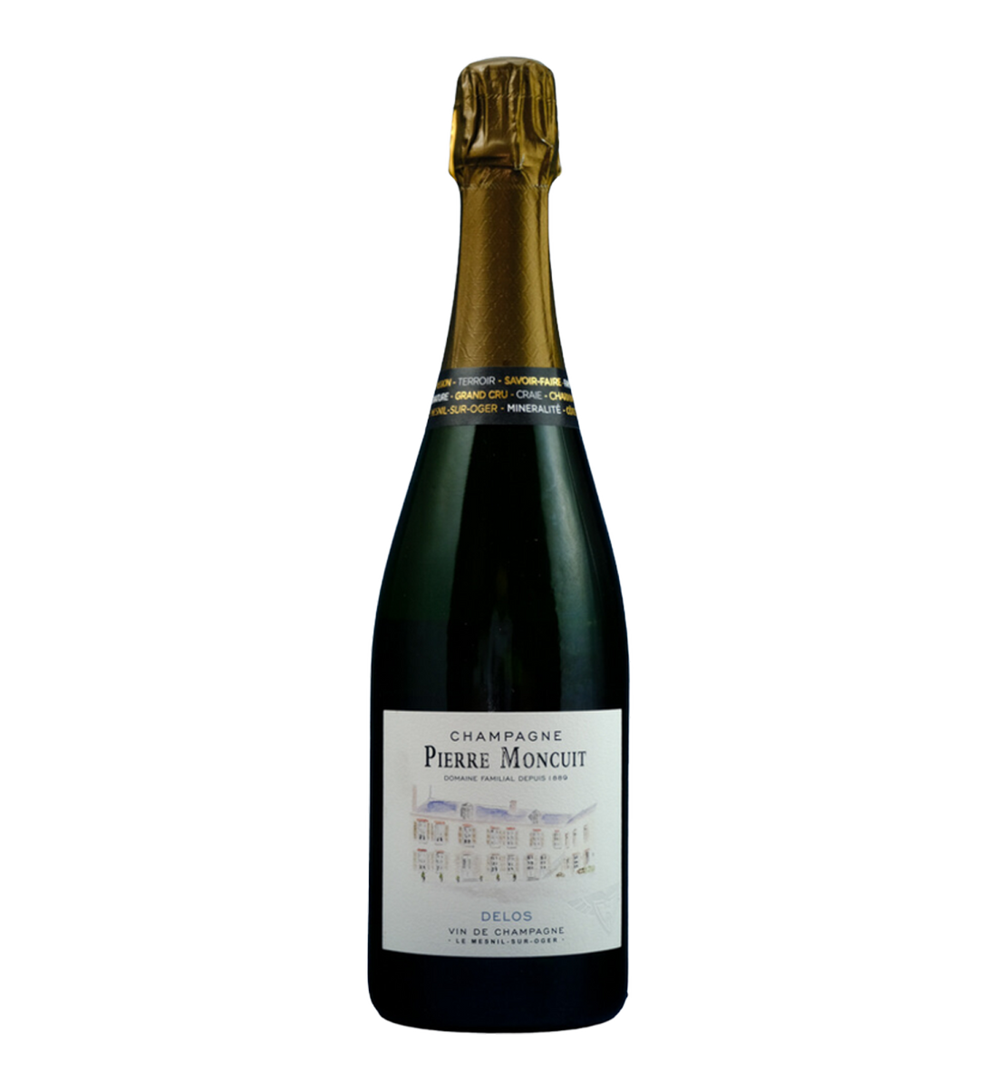 Champagne Pierre Moncuit Delos Blanc de Blancs Brut Grand Cru Mesnil-sur-Oger N.V.
