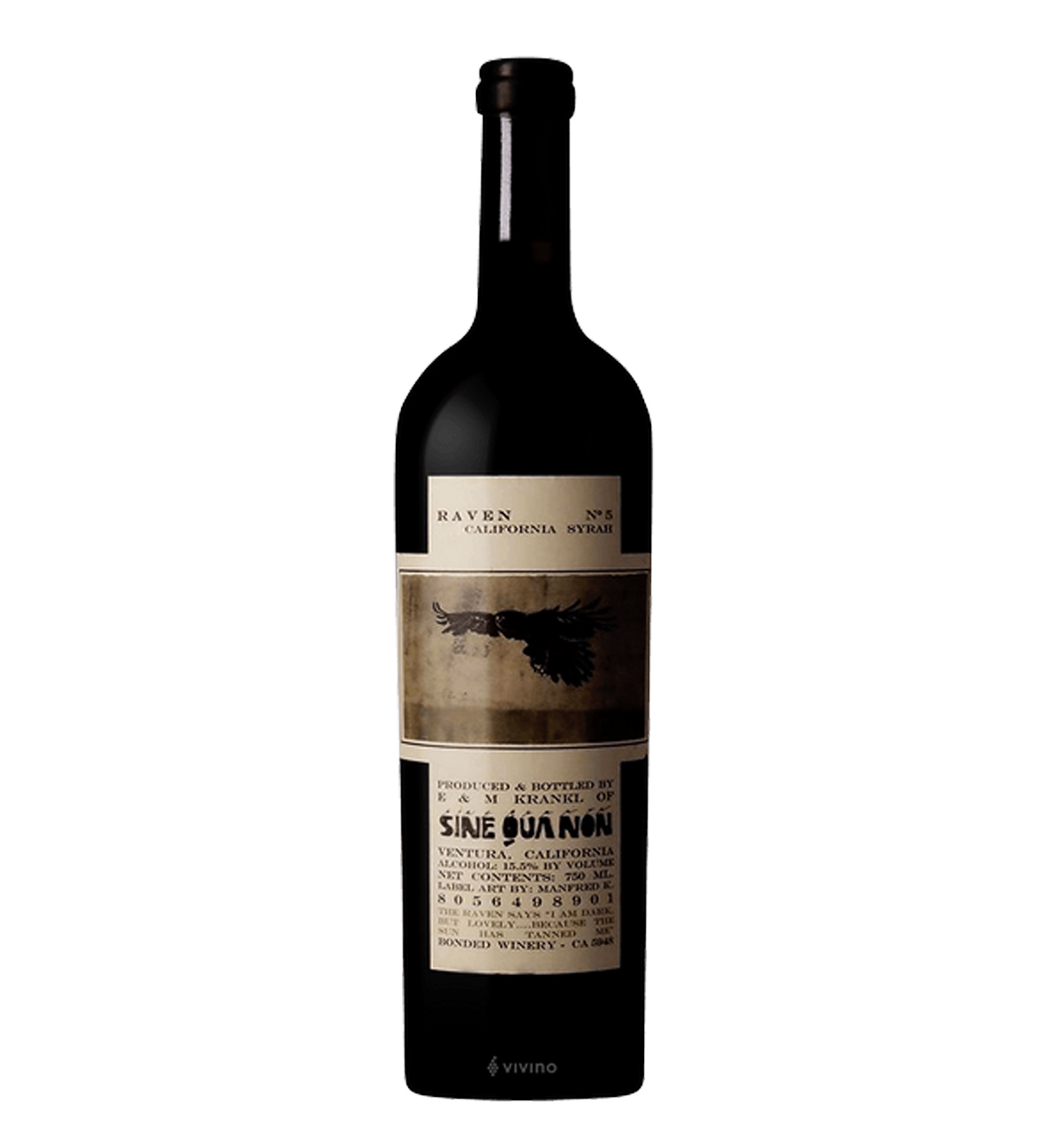 Sine Qua Non Raven No. 3 Syrah 2006