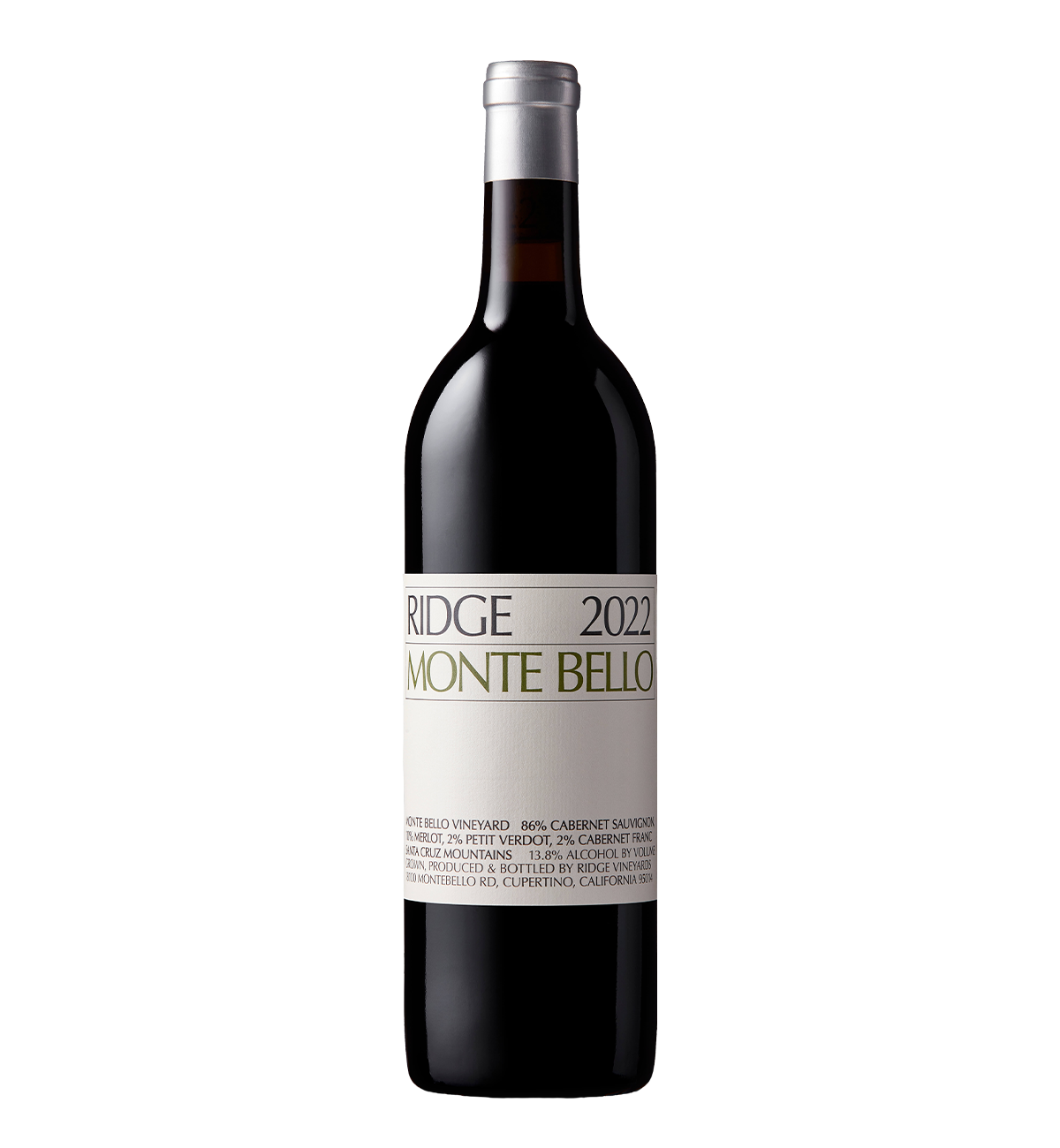 Ridge Vineyards Monte Bello 2022