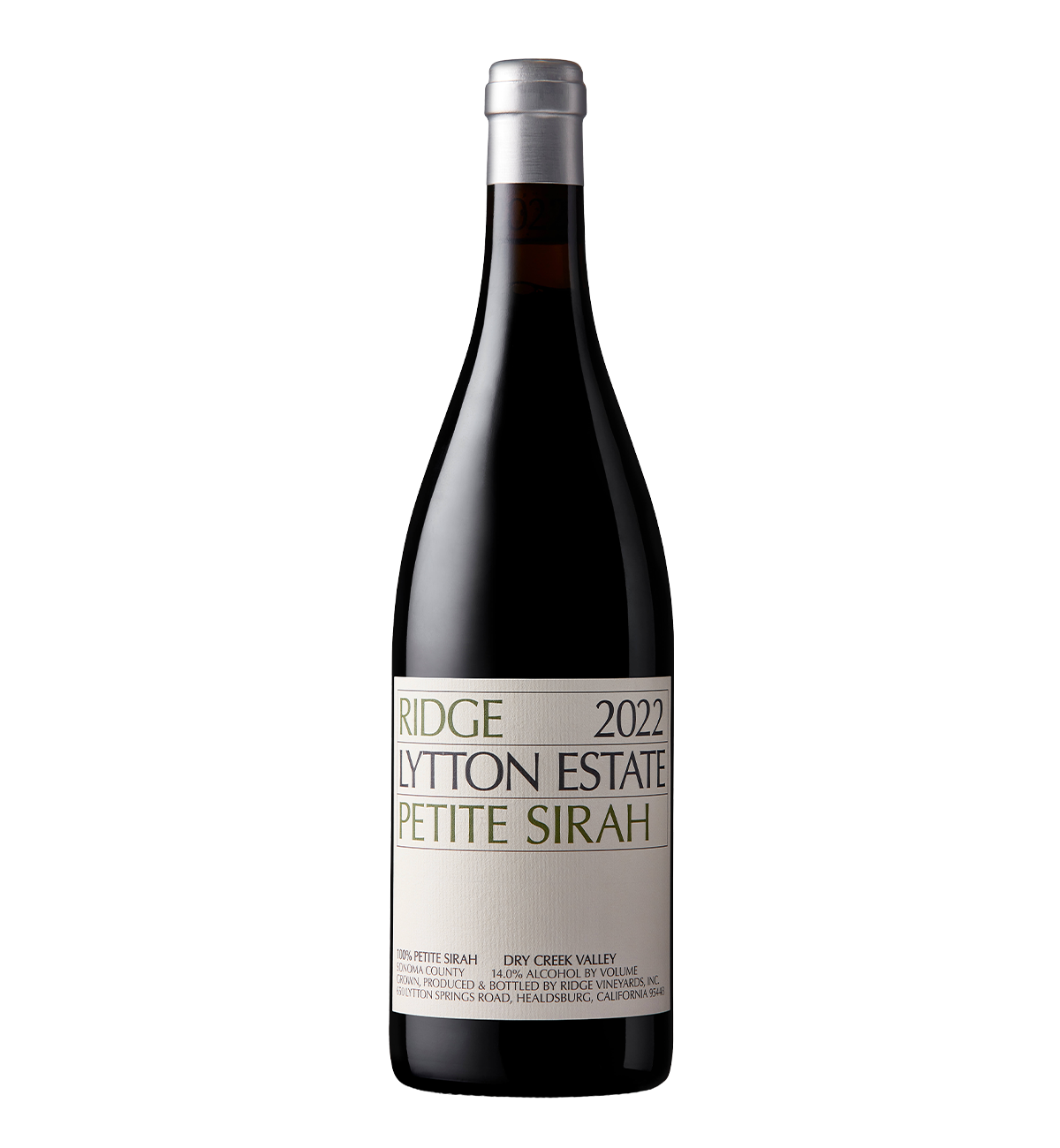 Ridge Vineyards Lytton Estate Petite Sirah  2022
