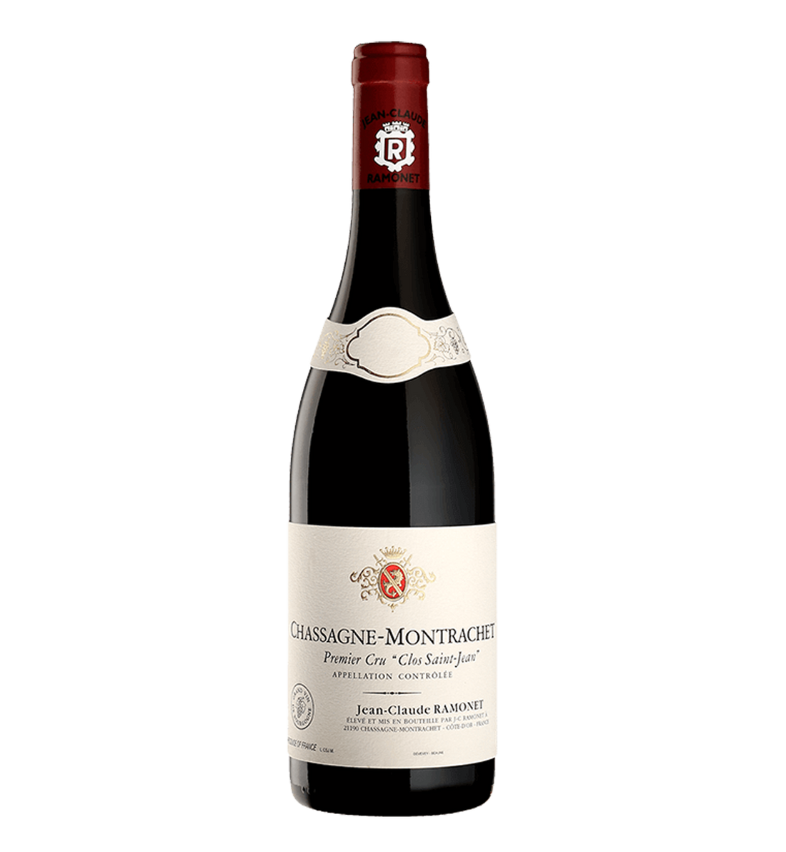 Domaine Jean Claude Ramonet Chassagne Montrachet 1er Cru Clos St Jean Rouge 2018