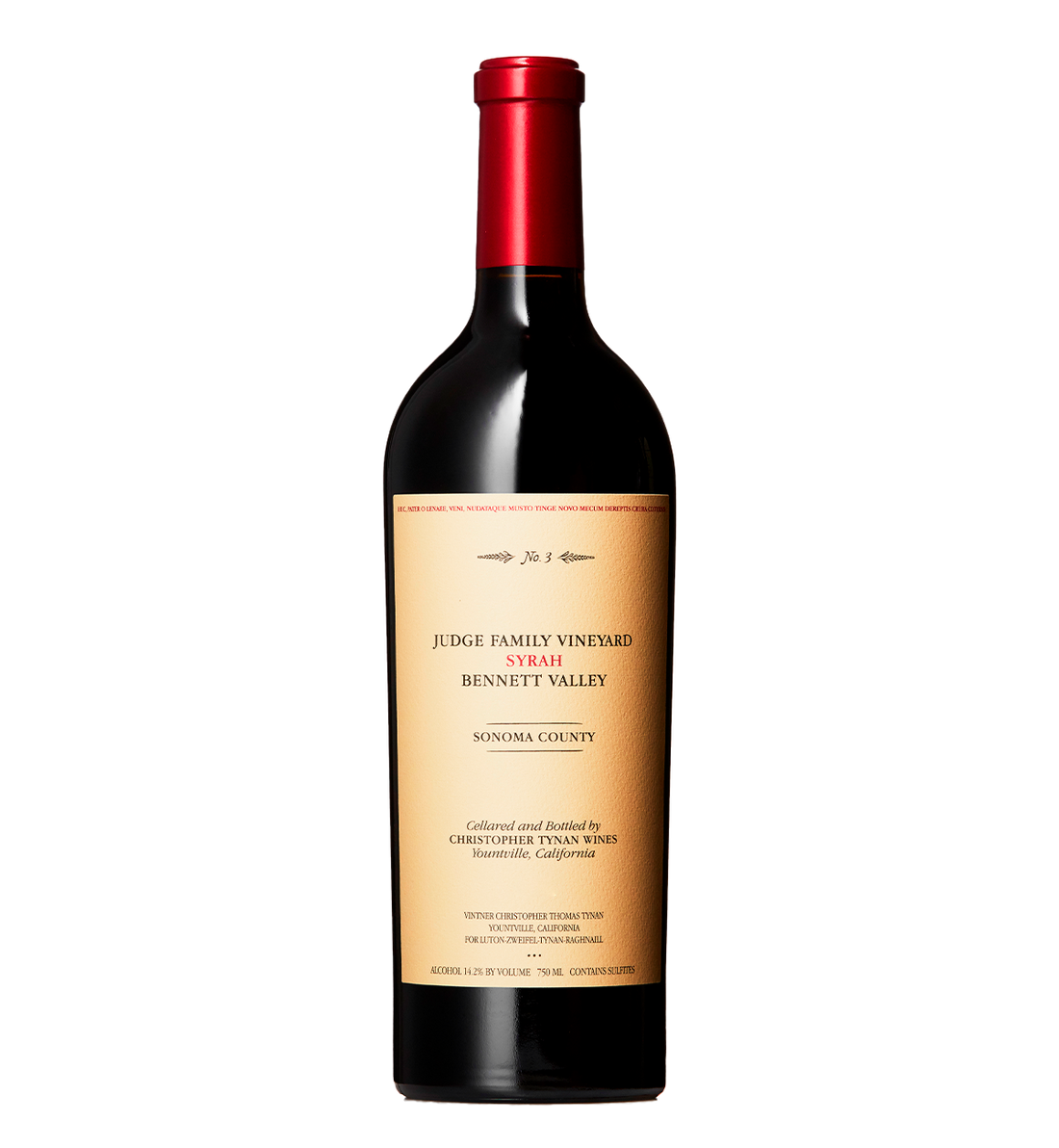 Christopher Tynan Wines Judge Family Vineyard Syrah 2012