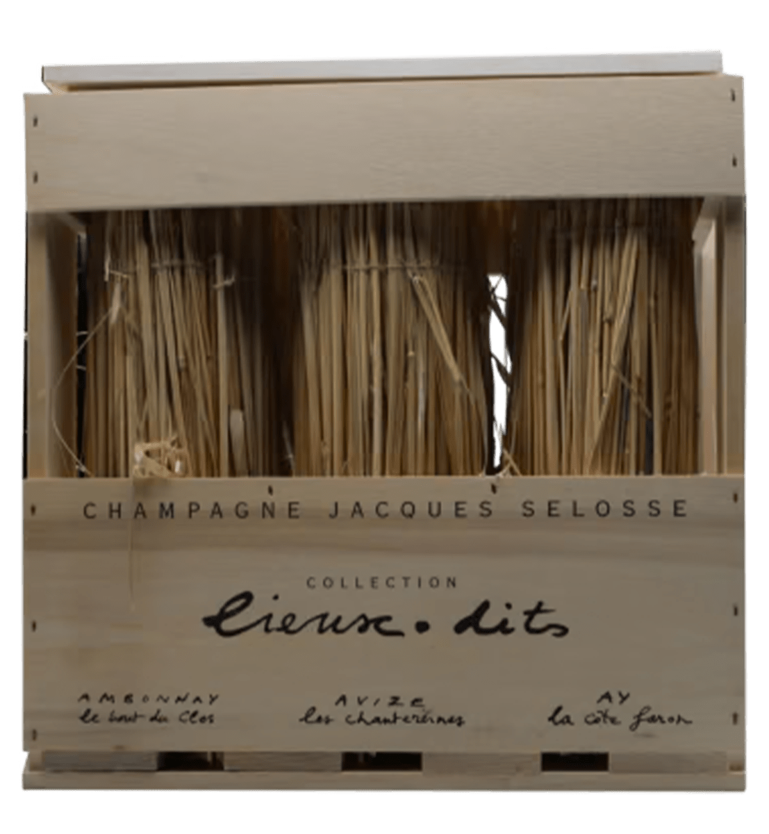 Jacques Selosse La Collection Lieux-Dits Caisse bois des six Lieux-Dits