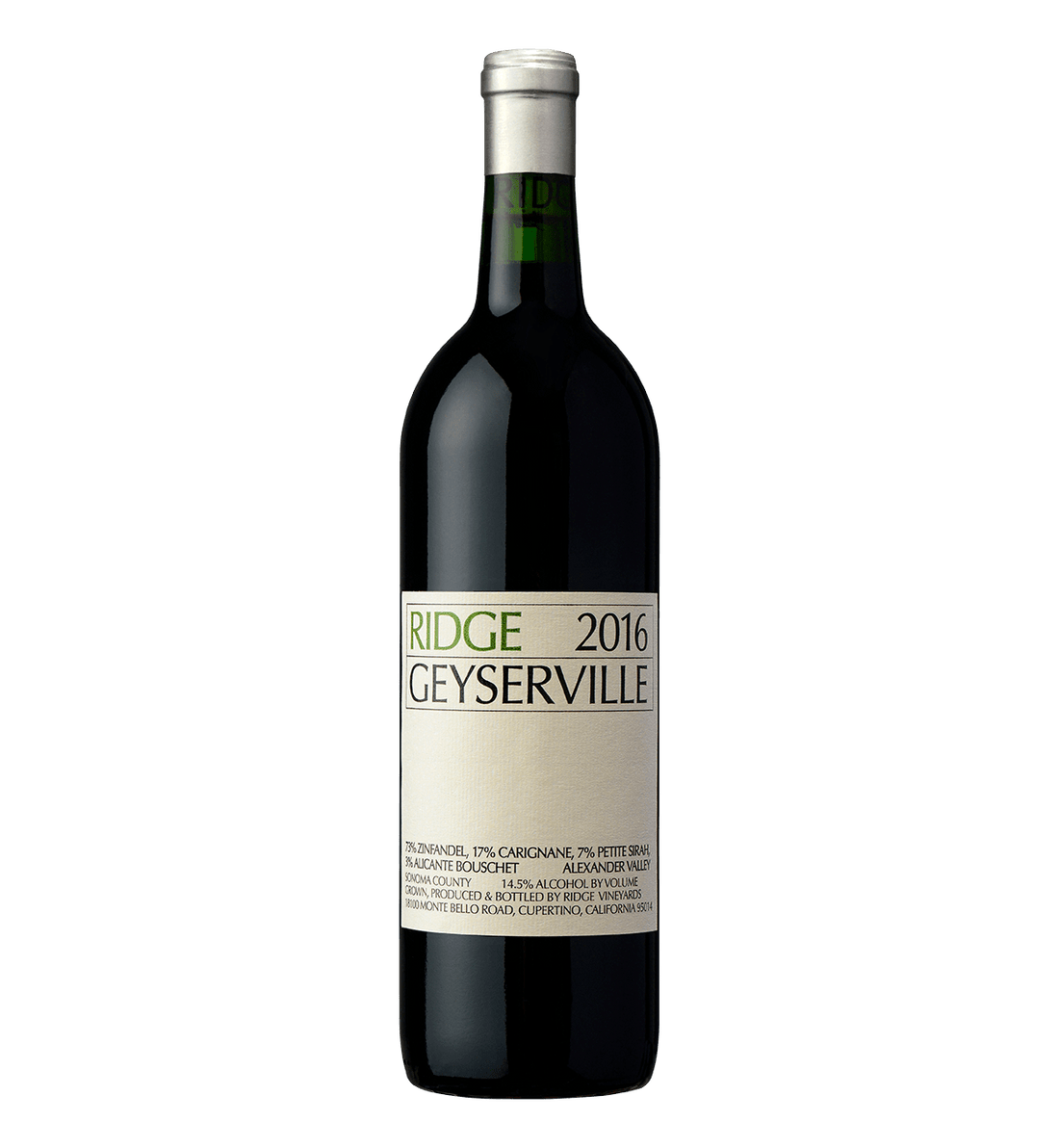 Ridge Vineyards Geyserville 2016 300CL