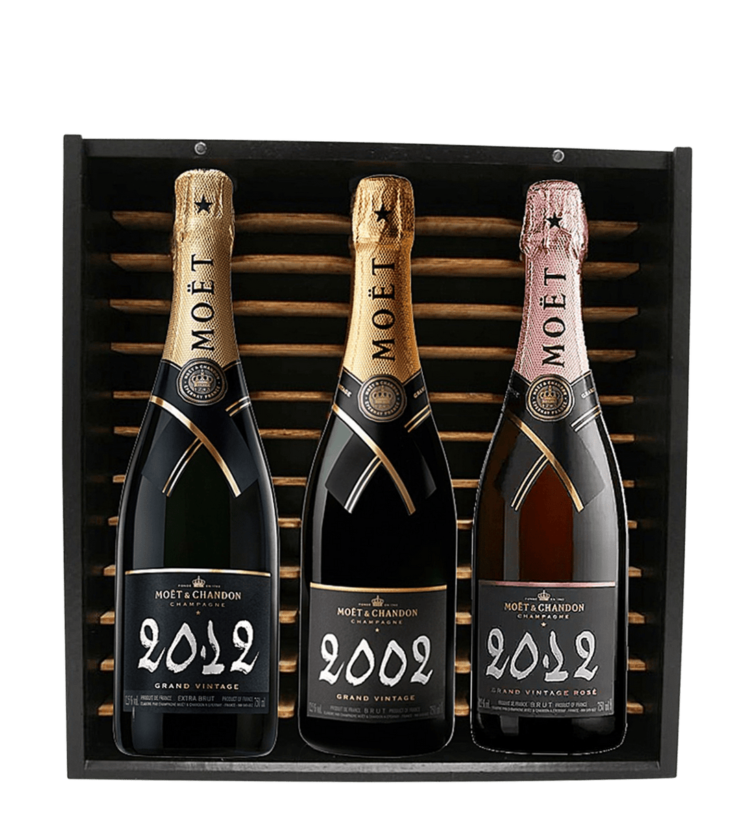 Moët Grand Vintage Blanc 2012, Rosé 2012, Blanc 2002