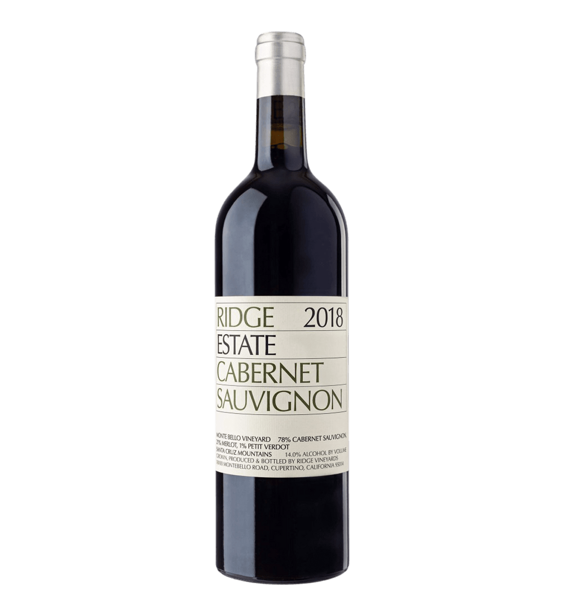 Ridge Vineyards Cabernet Sauvignon Estate 2018 Magnum